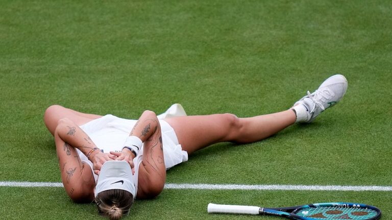 Wimbledon Tenis Turnuvası: Çek raket Marketa Vondrousova tek kadınlarda şampiyon oldu