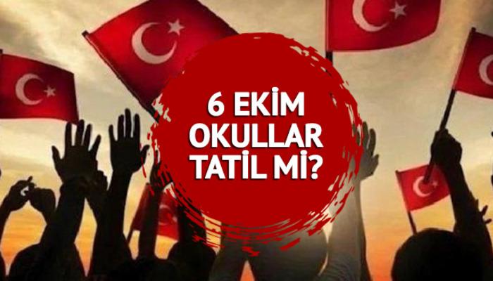 6 Ekim 2023 okullar tatil mi, yarım gün mü? 6 Ekim İstanbul’un kurtuluşu resmi tatil mi? Banka, devlet daireleri, hastaneler…