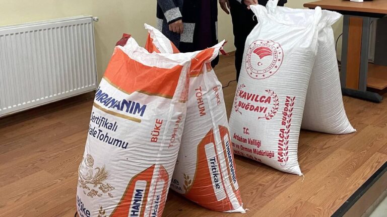 Ardahan’da 431 üreticiye 215 ton “tritikale” ve “kavılca” tohumu dağıtıldı