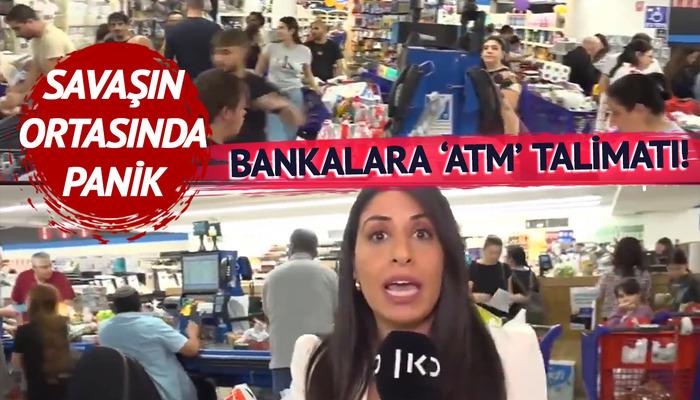 Marketlere akın ettiler, harıl harıl alışveriş yaptılar! Bankalara da “Hazır olun” talimatı gitti: İsrail’den panik görüntüleri