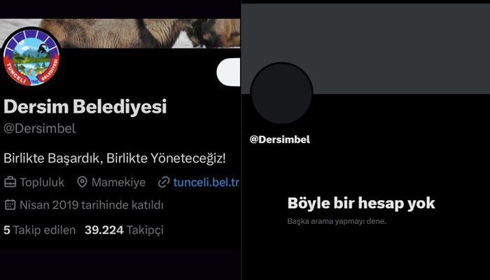 DEM Parti, Tunceli Belediyesi’nin ismini ‘Dersim’ diye değiştirdi! X hesabı kapattı