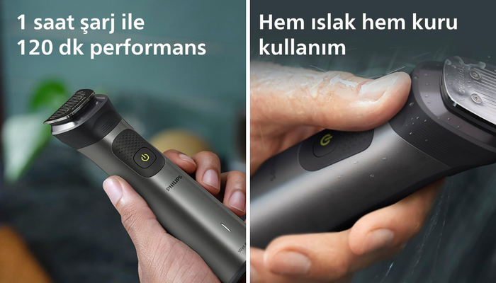 Hem ıslak hem kuru kullanım! Çok satan Philips 10’u 1 Arada Erkek Bakım Seti indirime girdi