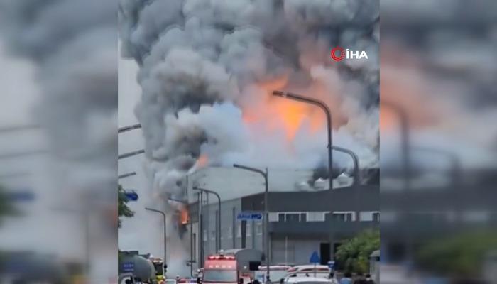 Pil fabrikasında patlama ve yangın! 20 ölü…