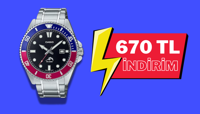 Fiyatı 2 bin 884 TL’ye düştü! Casio MDV-106 Serisi Klasik Erkek Saati günün fırsat ürünü