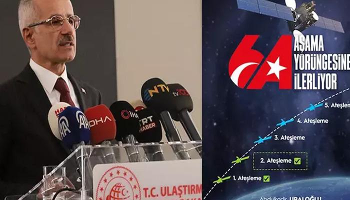 Bakan Uraloğlu açıkladı: TÜRKSAT 6A’nın 2. ateşleme süreci başladı