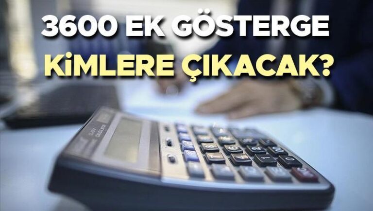 3600 ek gösterge torba yasa gelişmeleri 2024 | 3600 ek gösterge Meclis’ten geçti mi, ne zaman çıkacak? 3600 ek gösterge kimleri kapsıyor? İşte 1’nci kademe memurlara 3600 ek göstergede son durum!