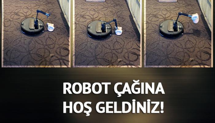 Robot çağına hoş geldiniz! Las Vegas’taki fuarda tanıtıldı, yerdeki çorapları böyle topluyor