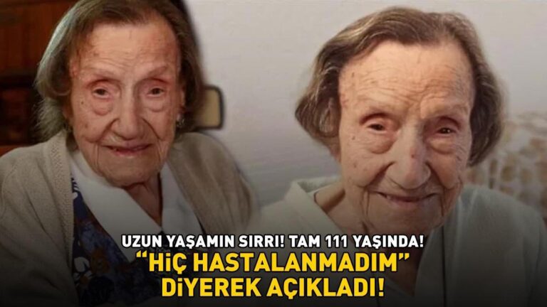 UZUN YAŞAMIN SIRRI! Tam 111 yaşında! ‘Hiç hastalanmadım!’ diyerek açıkladı!