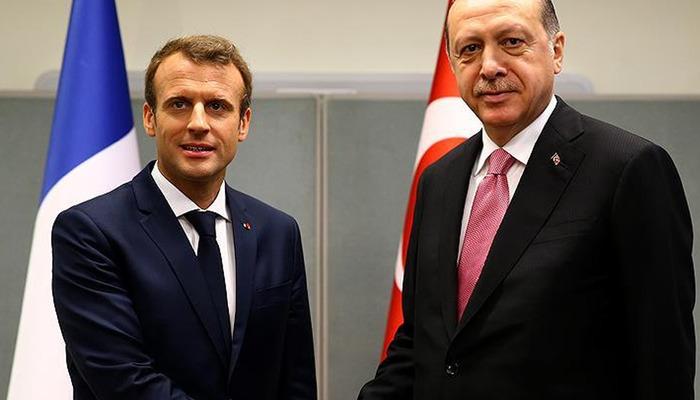 Cumhurbaşkanı Erdoğan, Fransa Cumhurbaşkanı Macron ile görüştü