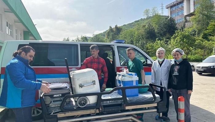 Giresun’da beyin ölümü gerçekleşen kişinin organları 3 kişiye umut oldu